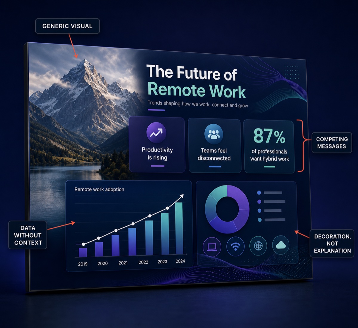 Illustration of a designer working alongside AI