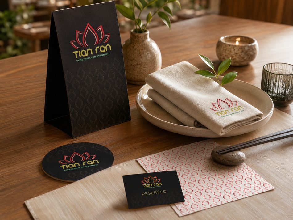 Tian Ran table setting