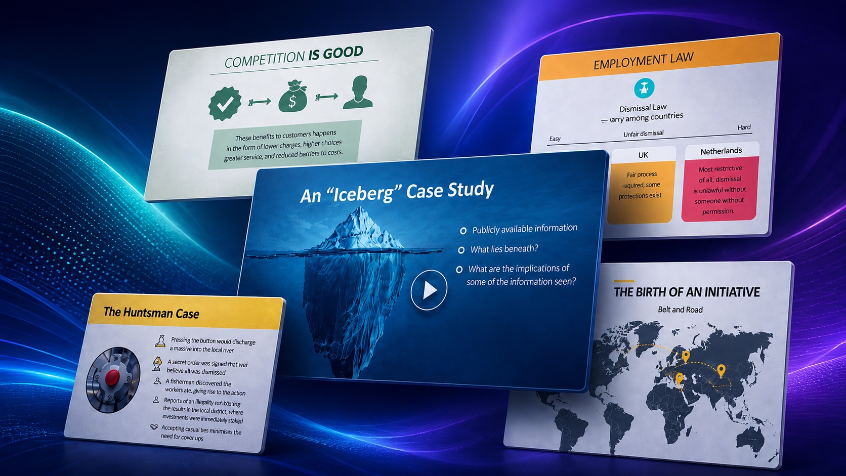 Presentation slides designed for Henry Stewart Talks