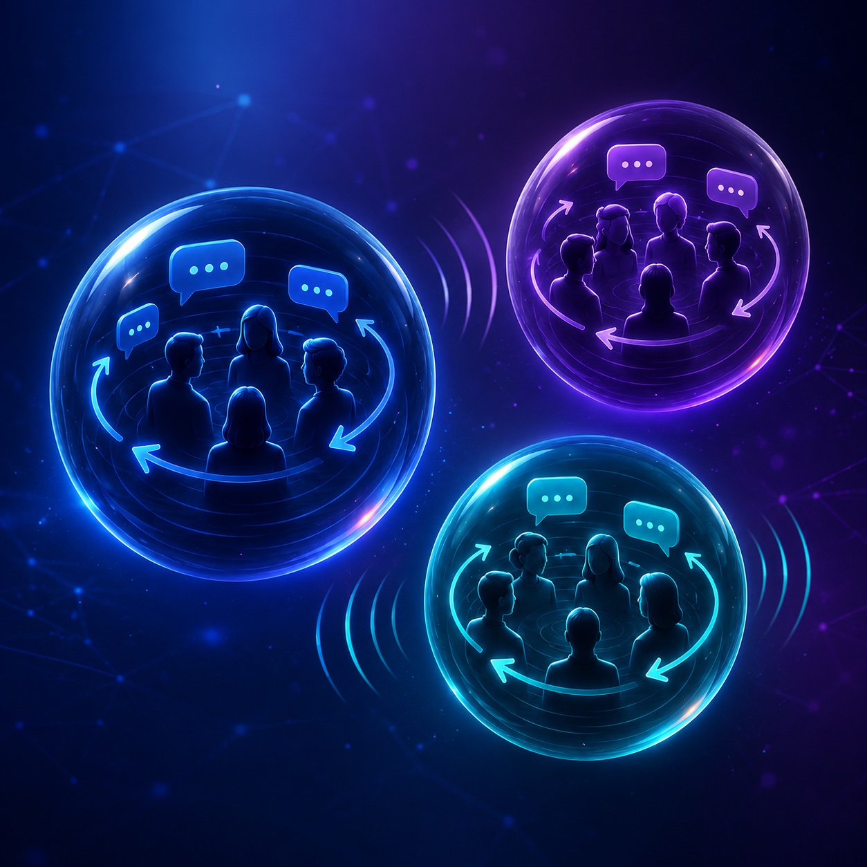 Social media feed bubbles